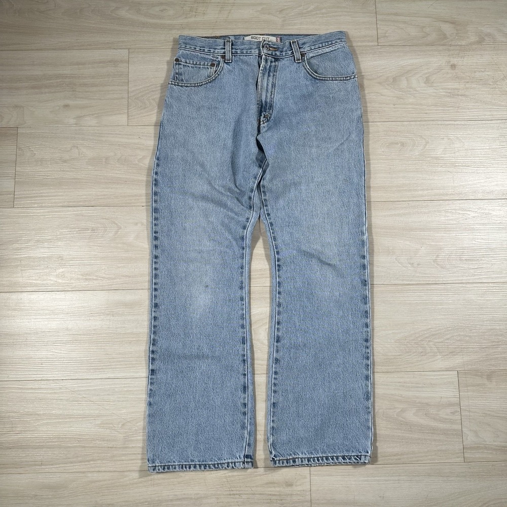 Levi's 517 Bootcut Jeans Mens 32x30 Light Wash Blue Vintage Denim High Rise Y2K